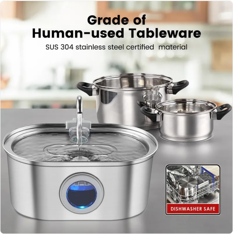 Stainless Steel Pet Water Feeder