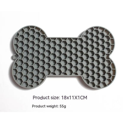 Bone Silicone Licking Dog Slow Food Mat